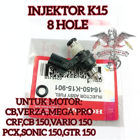 Jual INJEKTOR HONDA AHM K15 8 HOLE KUALITAS ASLI ORIGINAL HONDA AHM