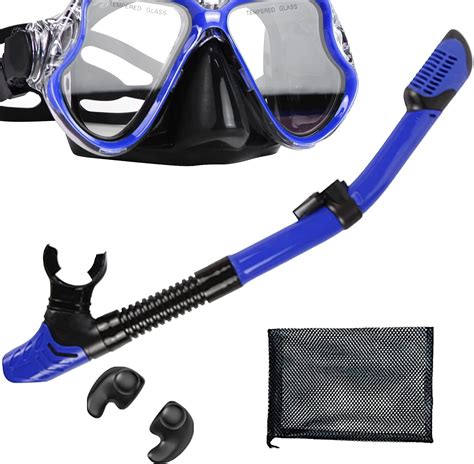 Piyazi Snorkeling Gear For Adults Anti Leak Dry Top Snorkel Set