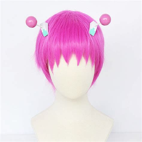 Saiki Kusuo Cosplay Wig The Disastrous Life of Saiki K Cosplay Pink ...