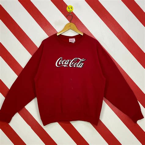 Vintage 90s Coca Cola Sweatshirt Coca Cola Crewneck Coca Cola Etsy