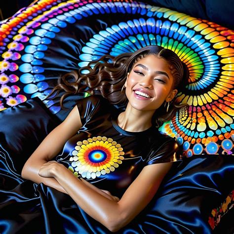 Zendaya On Satin Ai Generated Artwork Nightcafe Creator