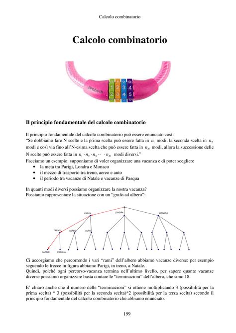 4 11 Calcolo Combinatorio Calcolo Combinatorio Il Principio