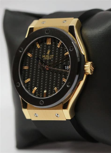 Hublot Classic Fusion 18ct 0750 Rose Gold 45mm Case Ceramic Bezel