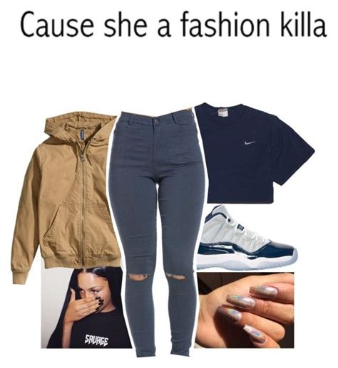 Killa💫 By Melaninaire Liked On Polyvore Featuring RetrÃ² Handm And Nike Fashion Fashion