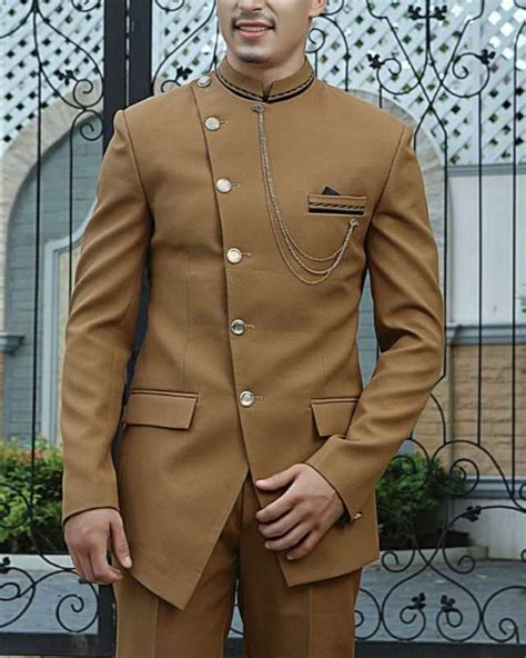 Jodhpuri Suit Brown Colour Atelier Yuwa Ciao Jp