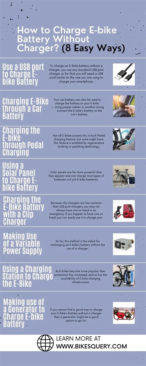 How To Charge E Bike Battery Without Charger 8 Ways