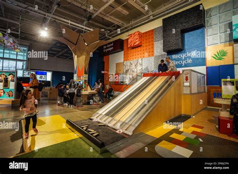 Patrons inside ontario science centre, toronto, ontario, canada Stock ...
