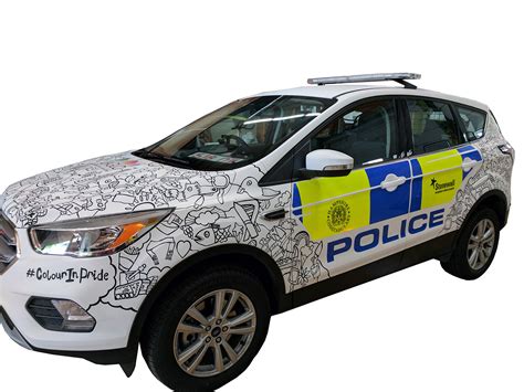 Colour In Police Car