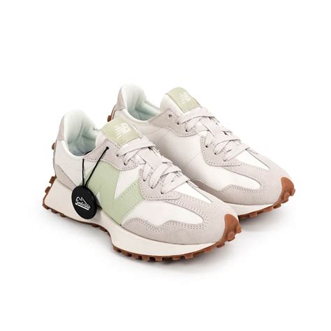 Jual New Balance 327 Moonbeam White Green Moss Womens Shopee Indonesia