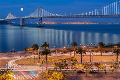 Architecture Masterprize Winner Bay Bridge Full Moon