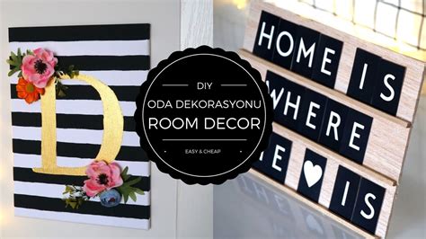 Ucuz Ve Kolay Oda Dekorasyonu Diy Room Decor Youtube