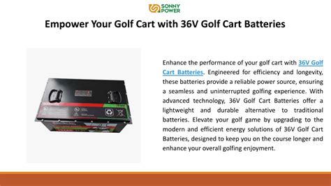 PPT Enhance Your Golfing Experience With 48v Lithium Golf Cart