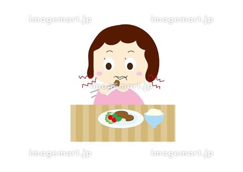 食育マナー音を立てて食べるのイラスト素材 [256331366] - イメージマート