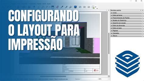 Como configurar o LayOut para impressão YouTube