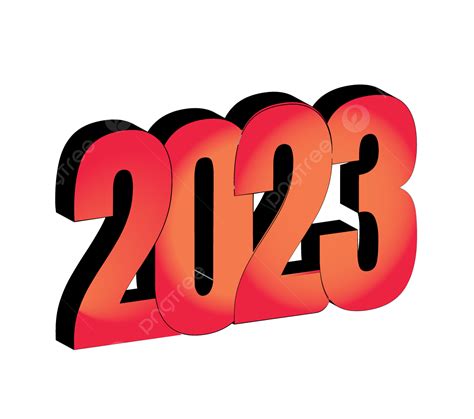 2023 3d New Year Text 2023 Happy New Year Editable 3d Text Png And