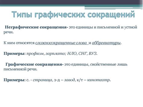 Графические сокращения - презентация онлайн