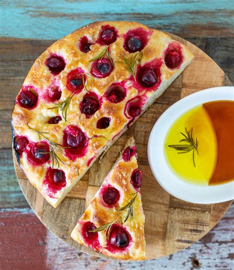 Cranberry Rosemary Focaccia Bread Cape Cod Select Premium Cranberries