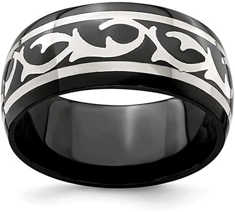 Black Titanium Wedding Rings