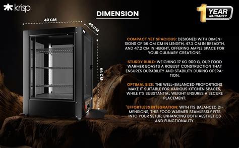 KRISP W Liter Food Display Warmer Commercial Catering Hot Box Keep Your Pizza