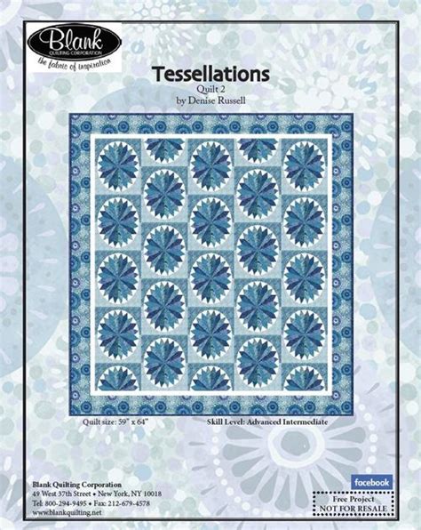 Pieced Brain Tessellations Free Quilt Pattern