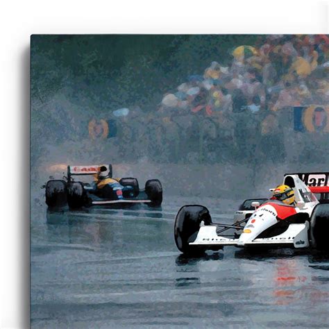 Ayrton Senna Op Canvas Breng De Legende Tot Leven