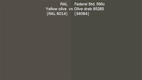 Ral Yellow Olive Ral 6014 Vs Federal Std 595c Olive Drab 85285