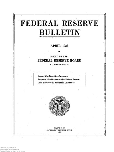 Fillable Online Fraser Stlouisfed Condition Of The Federal Reserve