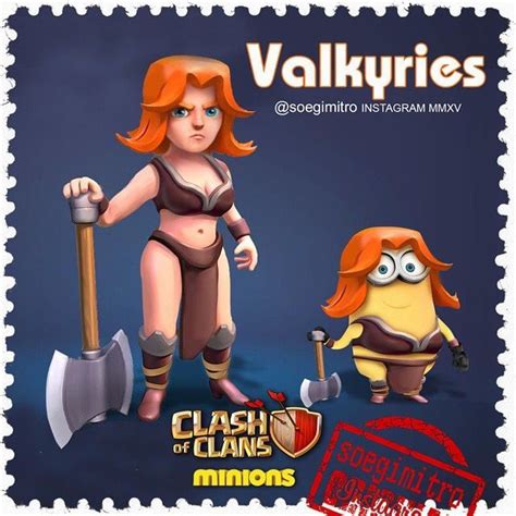 Clash Of Clans Minions Valkyries