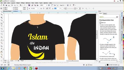 Desain Baju Corel Draw X Tutorial Membuat Desain Baju Dengan Corel