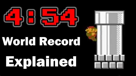 Super Mario Bros Speedrun World Record Explained Youtube