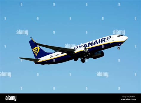 Ryanair Boeing As Taking Off At Birmingham Airport Uk Ei Ega