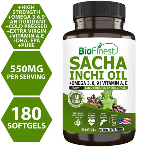 Biofinest Sacha Inchi Oil Supplement Omega 3 6 9 DHA EPA Vit NTUC