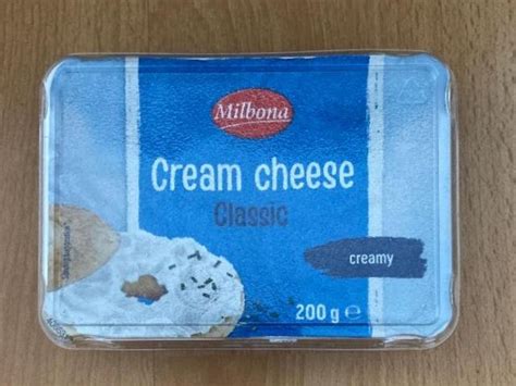 Cream cheese Classic Milbona kalórie kJ a nutričné hodnoty