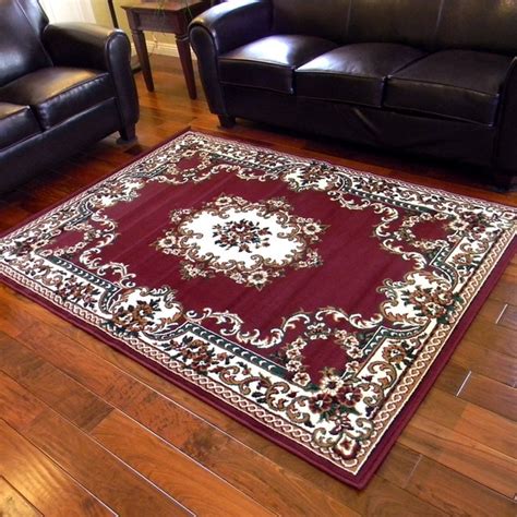 Tajmahal Burgundy Oriental Area Rug 5 X 7 16369162 Overstock