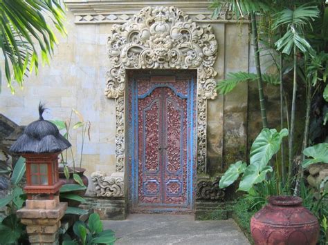 Balinese Door Arsitektur Bali Indonesia