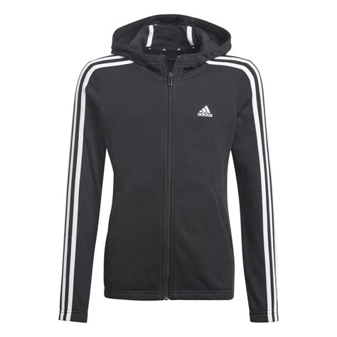 Adidas Girls Essentials 3 Stripes Hoodie Juniors From Excell Sports