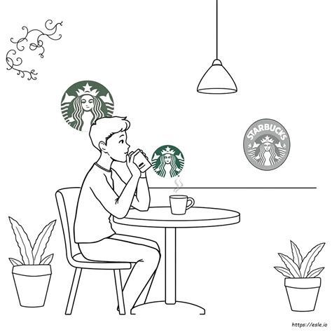 starbucks coloring pages