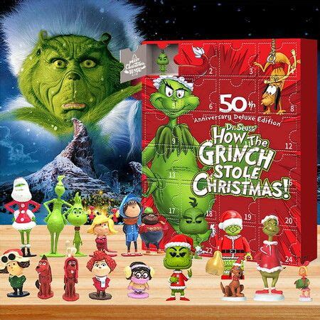 Christmas Advent Calendar Kids Countdown Calendar 24 Days Green Elf ...