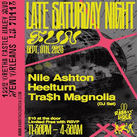 Nile Ashton Heelturn Tra H Magnolia Dj Set Tickets At The Rabbit