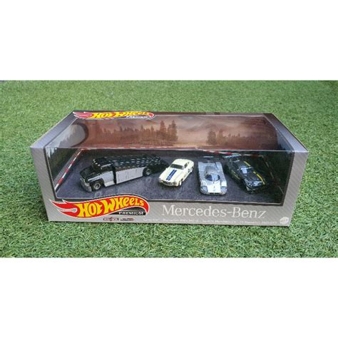 Jual Hot Wheels Premium Track Day Nissan Mercedes Benz Ford Race Team