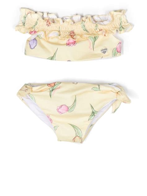 Monnalisa Floral Print Bikini Set Farfetch