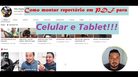 Como Montar Repert Rio Em Pdf Para Celular E Tablet Youtube