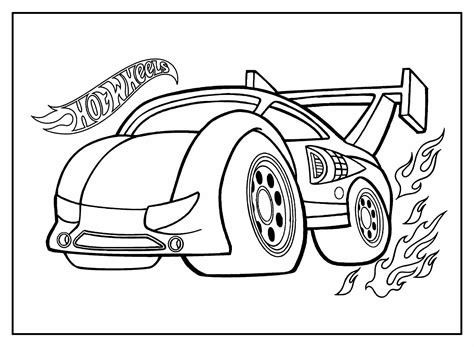 Desenhos De Carros Da Hot Wheels Para Colorir Bora Colorir