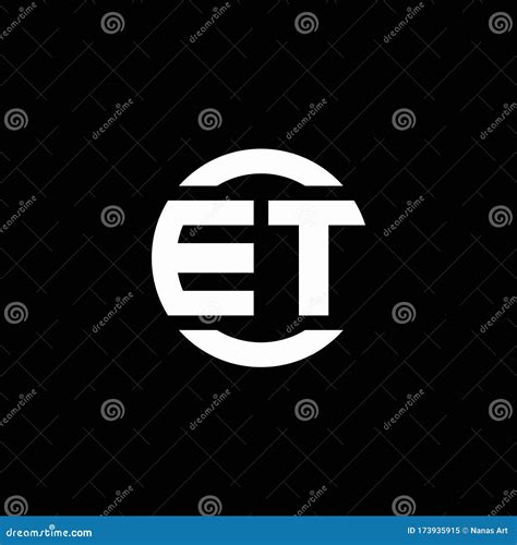 Et Logo Monograma Isolado No Modelo De Design Do Elemento Circular