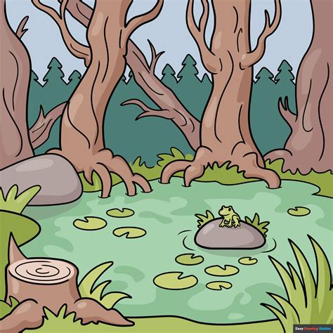 Swamp Tree Drawing