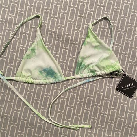 Zaful Tie Dye Super Cute Bikini Top Never Worn Bc It Depop