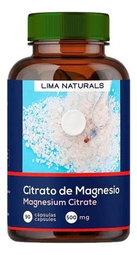 Frasco Citrato De Magnesio Mg Lima Naturals C Psulas En Venta En