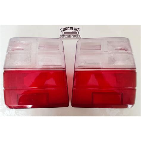 Par de lente lanterna traseira Fiat Uno 84 até 04 Bicolor Shopee Brasil