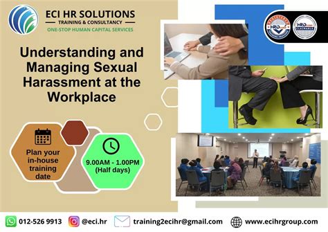 Understanding And Managing Sexual Harassment At The Workplace Eci Hr Solutions Training