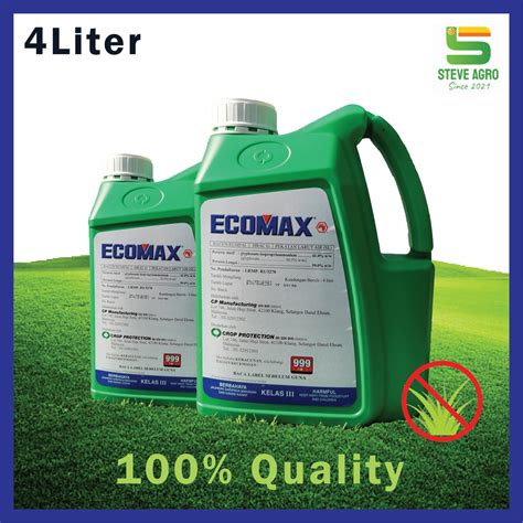 Ecomax 4L Glyphosate 41 Herbicide Racun Rumput READY STOCK